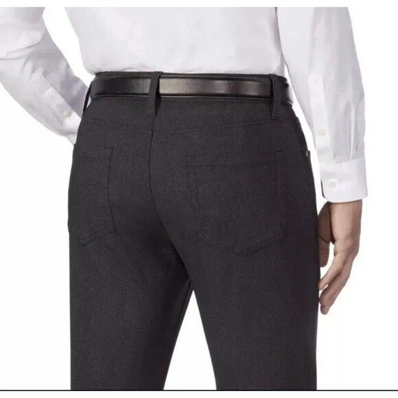 Urban Star Men’s Strech Relaxed Fit Straig Leg Pants Black Size 30x30 - Picture 2 of 6